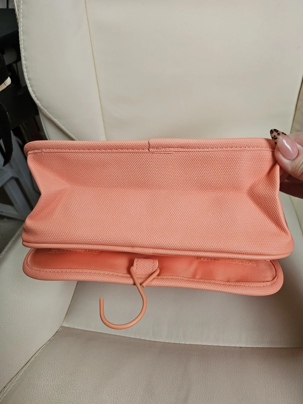 Lancome Coral Pink Hanging Cosmetic Bag